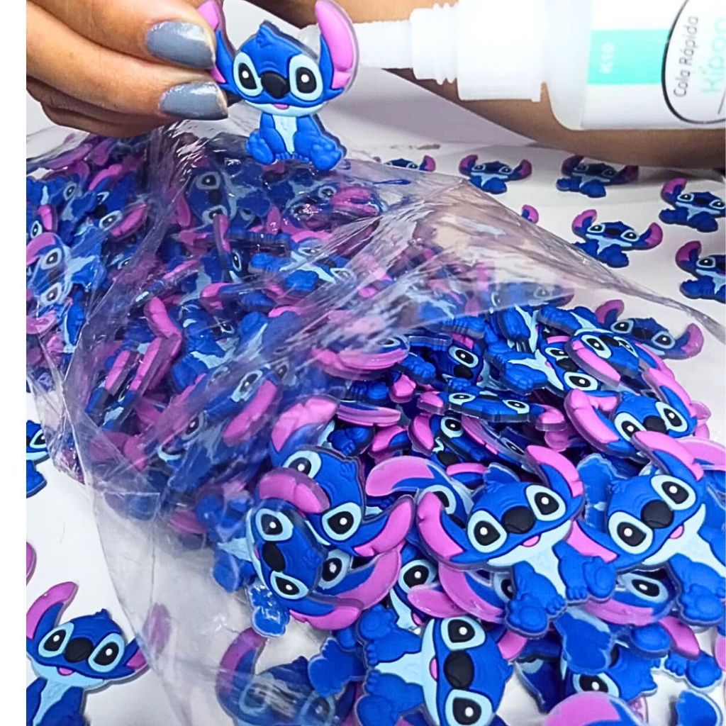 Aplique Emborrachado Stiti Cute Ideal Para Artesanato Stitch Sentadinho ...