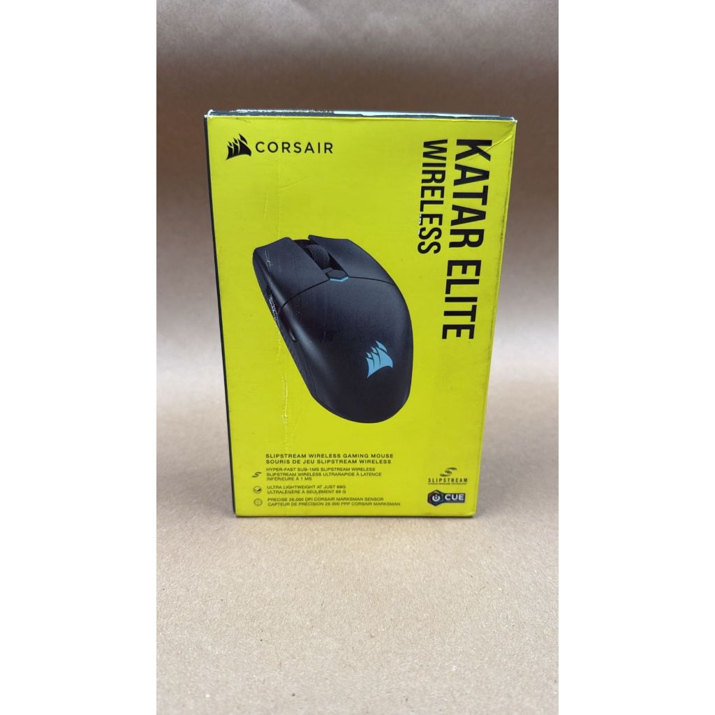 Mouse Gamer Corsair Katar Elite Wireless, RGB, 26000DPI, 6 Botoes, Preto, CH-931C111-NA [OPEN BOX]