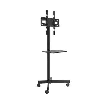 Suporte De TV Notebook Pedestal Com Ajuste De Chão Vertical Com Polia Móvel Camada Dupla 23" a 60" 45KG