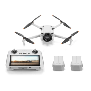 Drone DJI Mini 3 (DJI RC) + Fly More Combo Com Tela - DJI033 em Oferta na Shopee