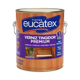 Verniz Brilhante Eucatex Tingidor De Madeira Imbuia Ou Mogno 3,6l
