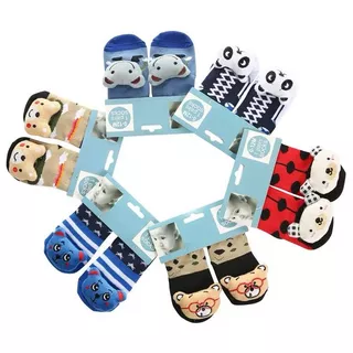 kit 2/4/6 pares Meia de Bebe meias Com sinos dê Bichinho