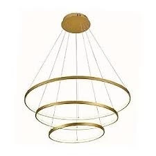 Lustre Pendente Sindora Dcd015002 Dourado Led Bivolt