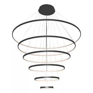 Lustre Pendente 20×40×60×80×100×120cm Preto Pé Direito 3000k DCD03286