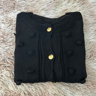 Casaco De Frio Luxo Com Detalhes e Botões De Tricot Tendência 2025 Blusa de frio feminina — foto 2 — Achou Levou Brasil