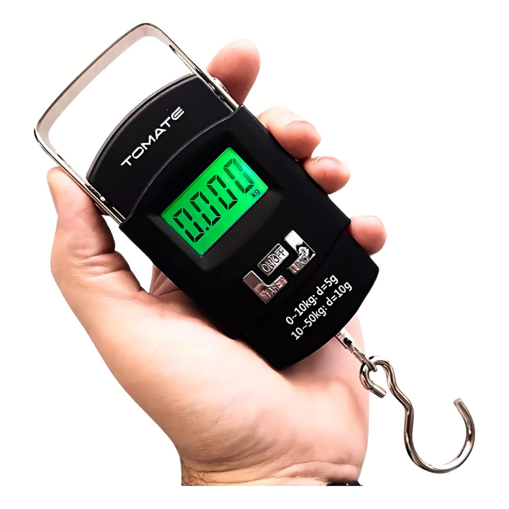 Balança Portátil Digital De Mão Mala Bagagem Pesca Até 50 Kg | Shopee ...