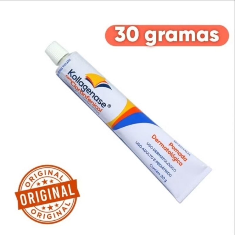 Pomada kolagenase 30 grs, 5 unidades ( sem a caixa) | Shopee Brasil