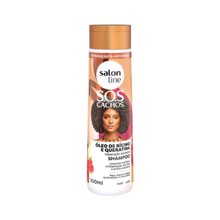 Shampoo SOS Cachos Rícino e Queratina Salon Line 300ml em Oferta na Shopee
