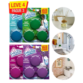KIT C/09 Bloco Para Caixa Acoplada Pedra Sanitária Pastilha Tablete - Limpeza Profunda - ENVIO FULL