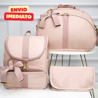 Kit Bolsa Maternidade Kit 3 peças bag para bebê menino/menina com mochila 2 em 1