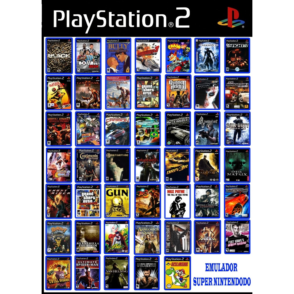 3 jogos de ps2 a sua escolha, só deixar os jogos na descrição | Shopee ...