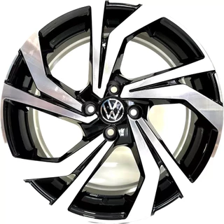 Kit 4 Rodas Aro 17x6,5 4x100 Gol Voyage Up Preta Diamantada Scorro S277