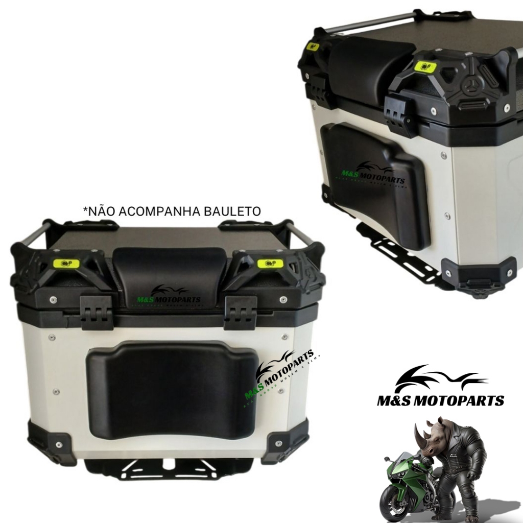 Encosto para baú de moto almofada para bauleto Impermeável