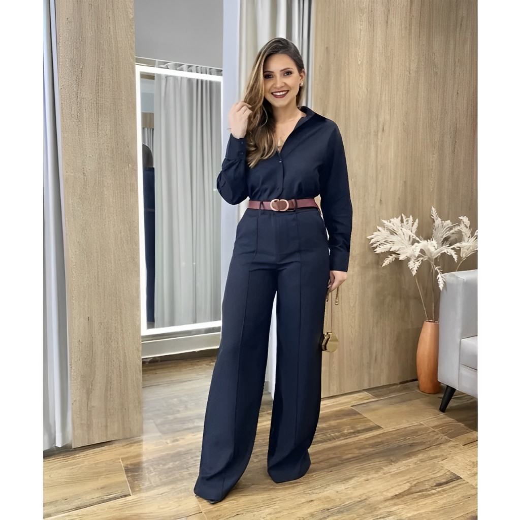 Formal Roupas De Advogada Chique Conjunto Escritório Feminino Calça  Alfaiataria Social E Camisa, image size:1024x1024