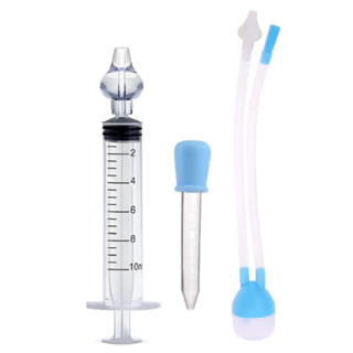 Kit 1 Seringa E 1 Aspirador Lavagem E Limpeza Nasal Bebês em Oferta na Shopee