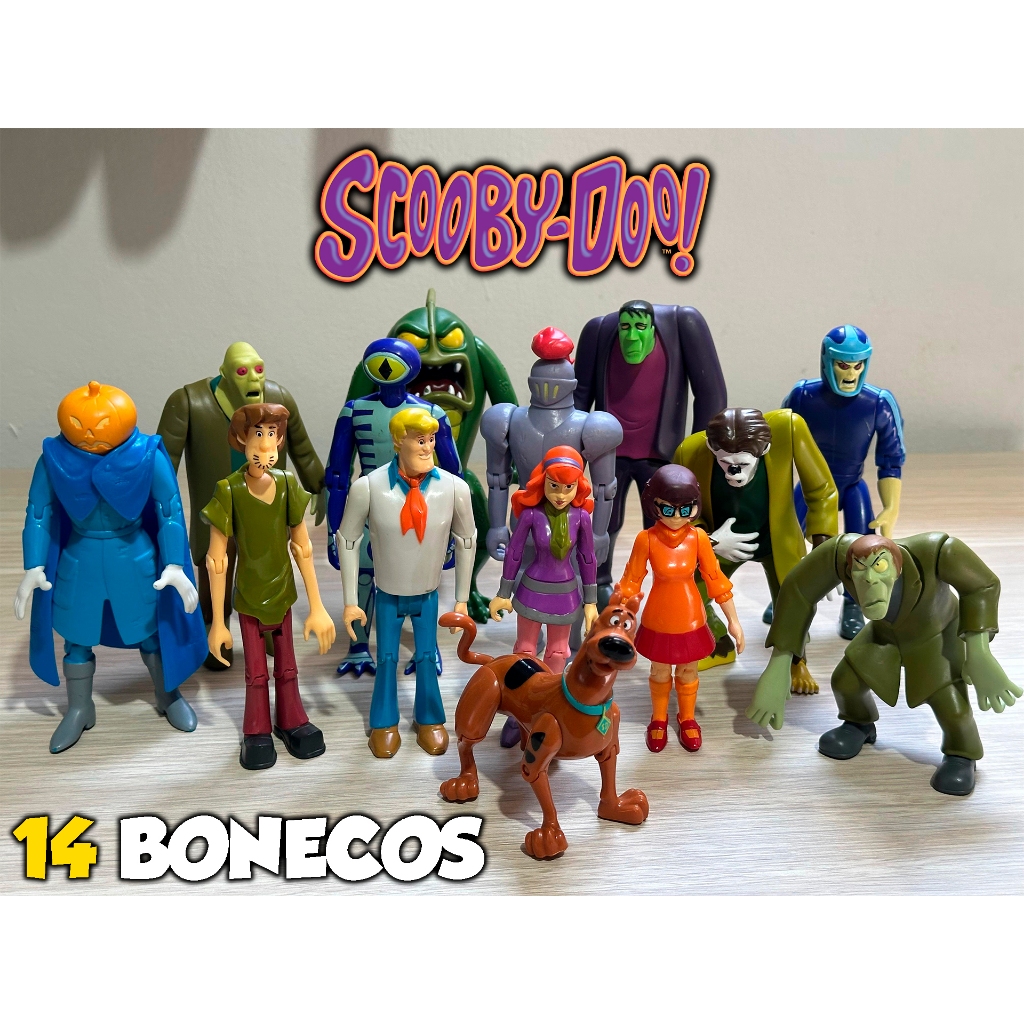 14 Bonecos Coleção Scooby Doo Mistério S/A Original Usado | Shopee Brasil