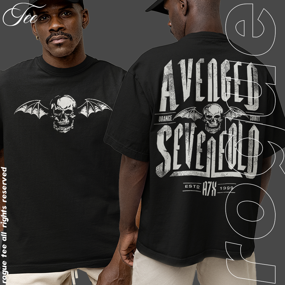 Camiseta Basica e OVERSIZED Banda Heavy Metal Americana Avenged