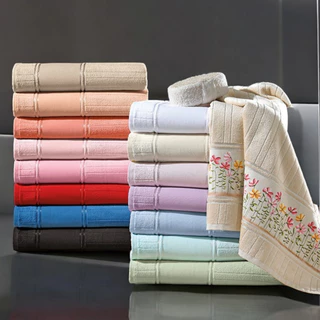 Kit 22 Toalhas Lavabo Sortida Dohler Velour Artesanalle 30x45cm - Ideal Para Pintar e Bordar Maquina
