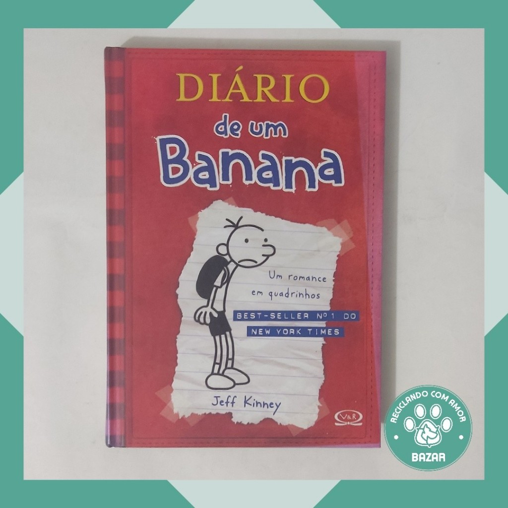Livro: Diário de um Banana: Um Romance em Quadrinhos Autor: Jeff Kinney ...