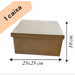 1 caixa 25x25x10 caixa presente