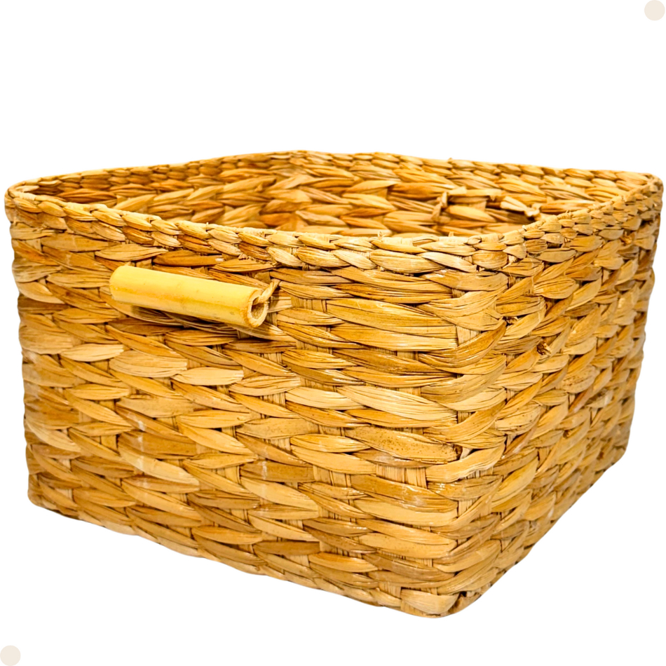 Cesta de Palha Caixa Organizadora Cesta de Palha Decoração Multiuso ...