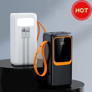 Carregador Power Bank Portátil 30000mah Pd 22,5W Rápido Com Lanterna Led Peining Y020
