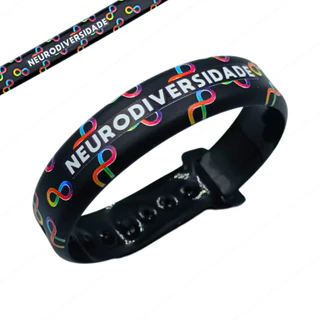 Pulseira de Identificação Neurodiversidade Adulto Silicone