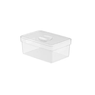 Caixa Organizadora Flat com Tampa Transparente 3,75l- Nitron em Oferta na Shopee