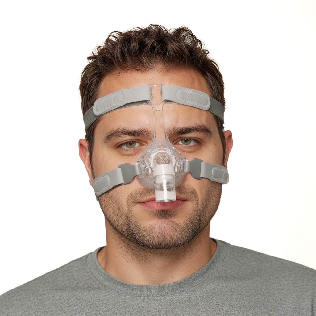 Máscara Cpap Nasal - Apneia Do Sono - Reduz Ronco - Tam M | Shopee Brasil