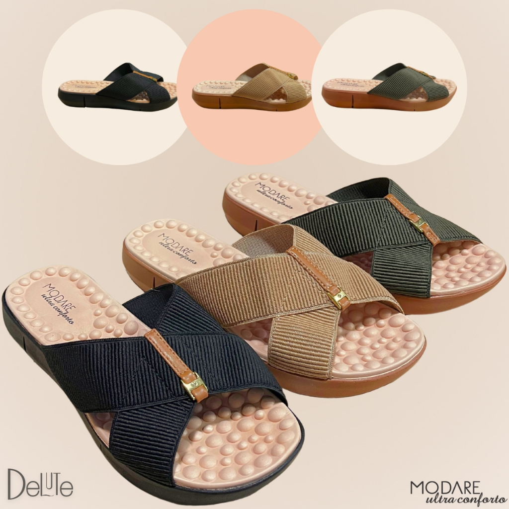 Chinelo Ortopédico Feminino Modare com Esferas Massageadoras Palmilha ...