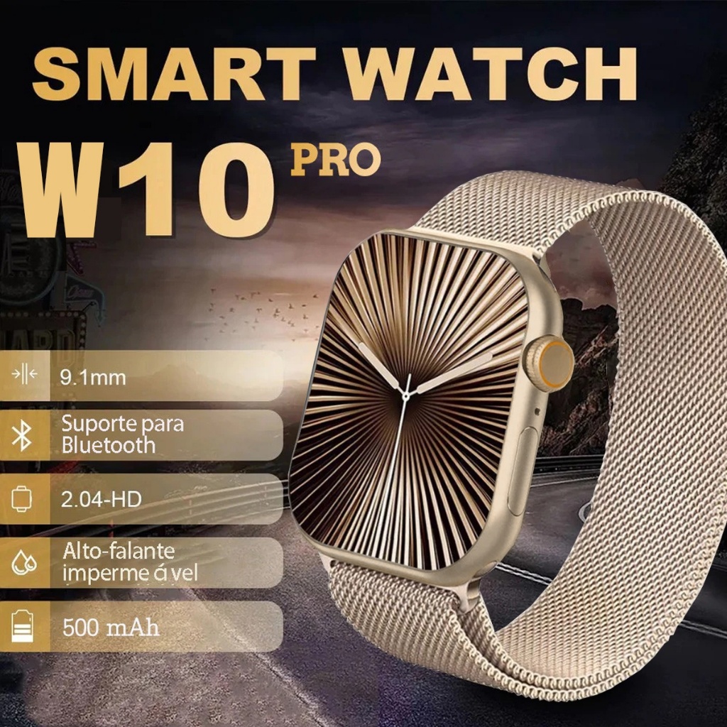 2025 Novo Relógio Original 10 Smart Watch 10 pro Men Bluetooth Chamada De Temperatura Corporal