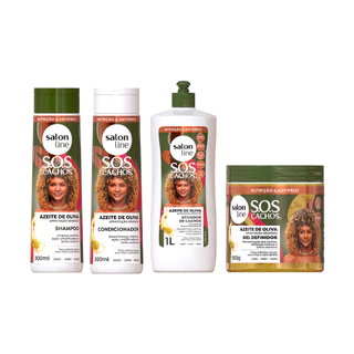 Kit Nutrição com Azeite de Oliva SOS Cachos - 4 Produtos em Oferta na Shopee