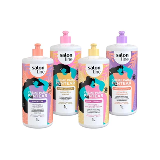 Combo Efeitos de Creme para Pentear Salon Line em Oferta na Shopee