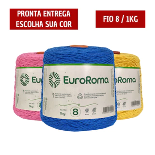 Barbante Euroroma Eurofios 1 Kg Fio 8 em Oferta na Shopee