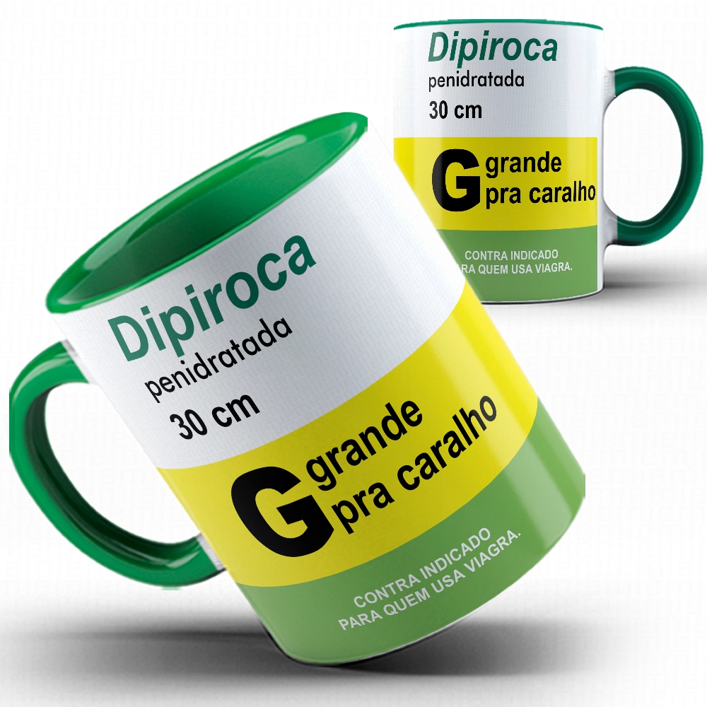Caneca xicara remédio Dipiroca