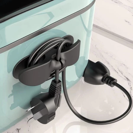 Kit Suporte Preta Do Cabo Clipe Universal O Invólucro Organizador Para Cabos De Armazenamento De Mixer Liquidificador