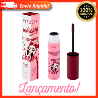 Máscara de Cílios No Panda Cherry Bordô - Vizzela Lançamento 100% Original Rímel