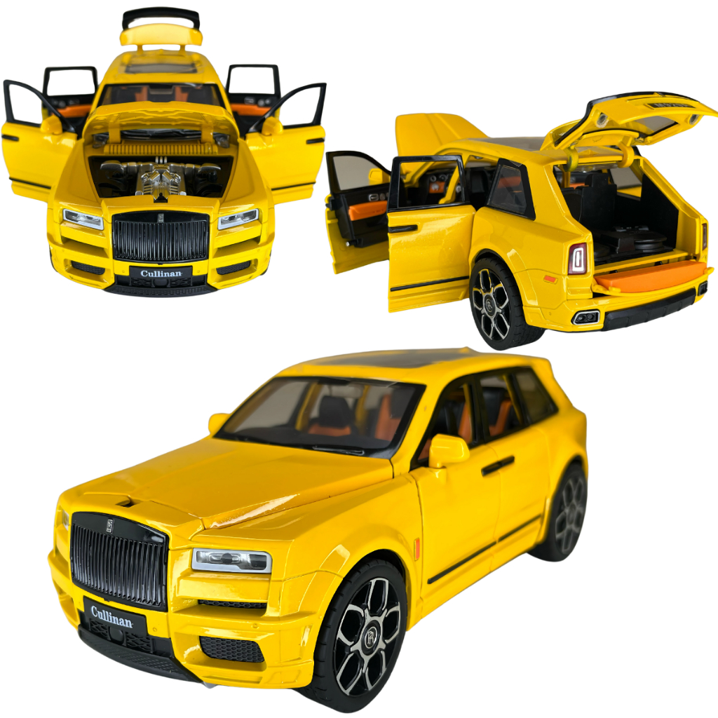 Rolls Royce ミニカー 3台セット Carrinho metal de luxo Rolls royce abre porta com som e luz