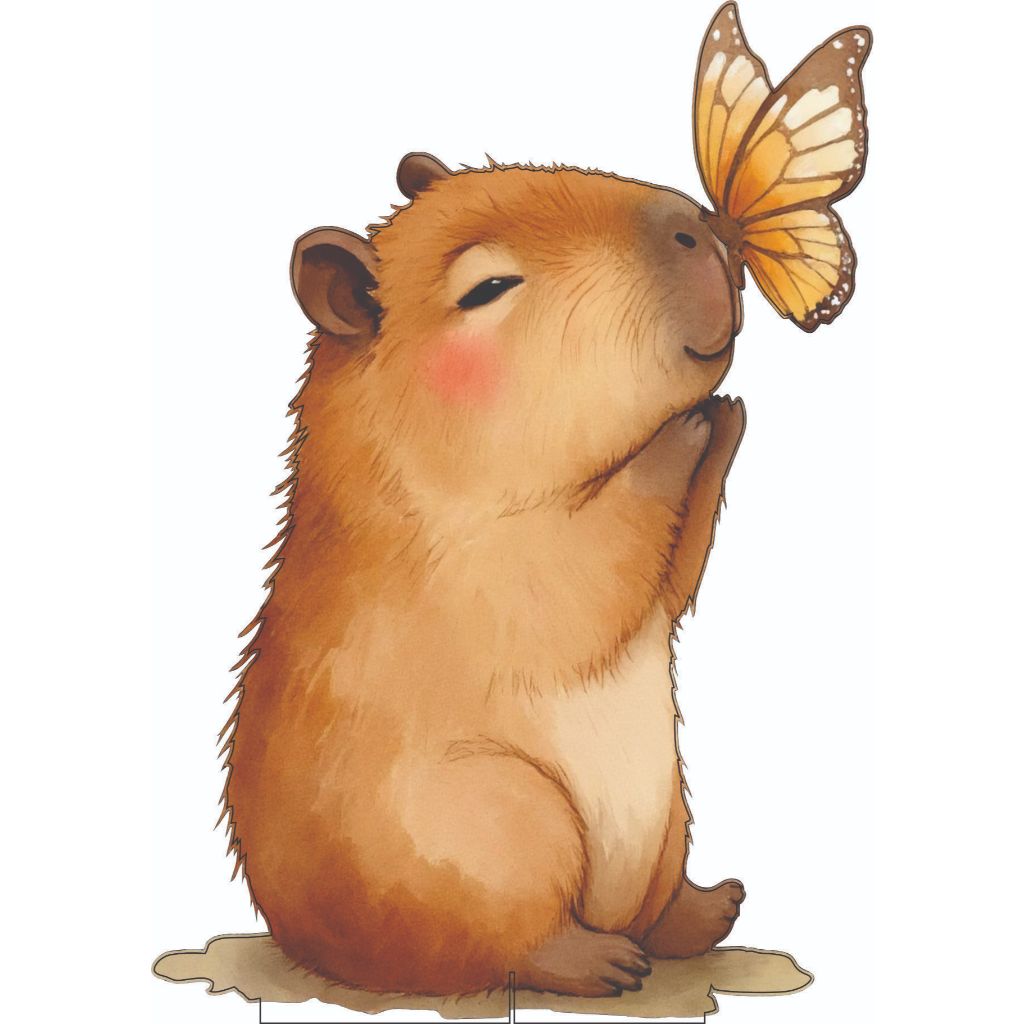 Display Capivara com Borboleta 60 cm | Shopee Brasil