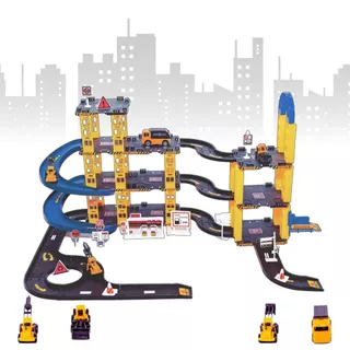 Pista de Carrinhos de Construção Brinquedo Infantil Corrida em Oferta na Shopee