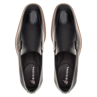 Sapato Wholecut Clássico Masculino Couro Nobre Calce Fácil Confort Bigioni