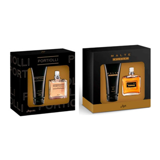 Kit Portiolli Gold + Kit Malte Black Colônia Masculina 25ml + Shampoo 3x1 60ml Jequiti em Oferta na Shopee