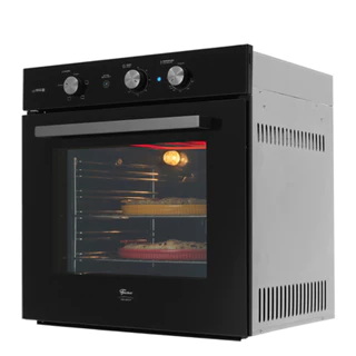 FORNO A GÁS DE EMBUTIR FISCHER INFINITY 78L COM GRILL PRETO