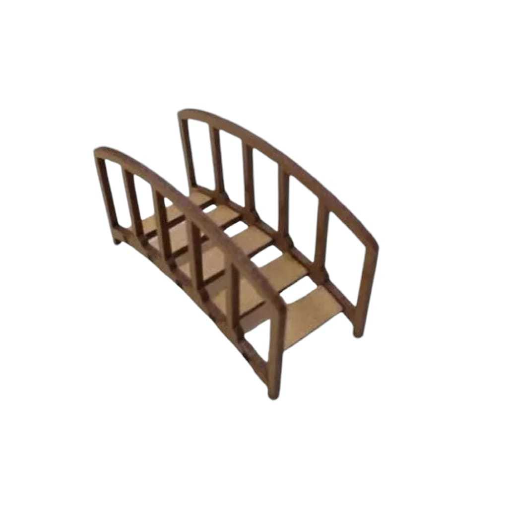 Ponte para Mini Terrários e Maquetes Mdf Crú Kit 5 Peças Montada ...