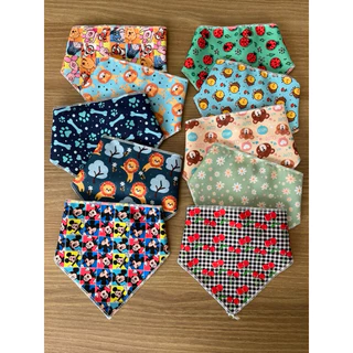 Kit 50 Bandanas Pet Shop e Banho tosa tamanho M Pescoço Atacado