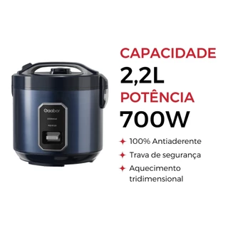 Panela de Arroz Elétrica Gaabor 6 Xícaras 2,2L PPAE01 Lançamento
