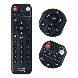 7086 Controle Remoto para CENTURY MIDIA BOX S2 B7 Sky-9338