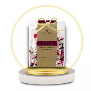 Escalda Pés de Hibisco 10 Unidades - Ideal Para Lembrancinha-Casamento Mimo-Manicure Pedicure - Pacote 60g