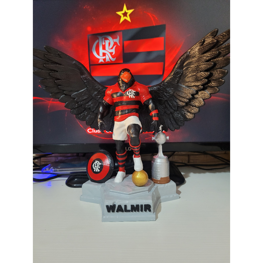 Mascote Urubu Personalizado 20cm - Impressão 3D