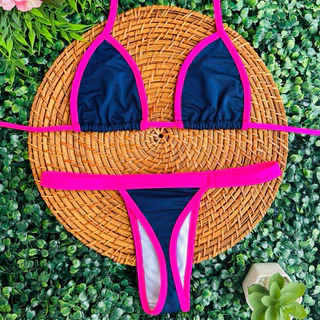 biquíni fio dental fita bronze suplex moda praia em Oferta na Shopee